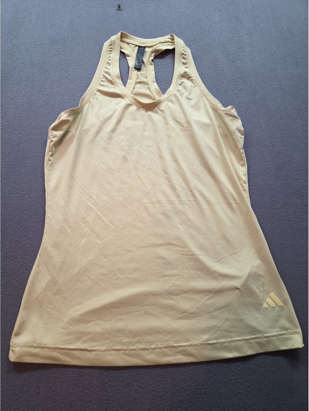 Adidas Climalite yellow athletic tank sz S